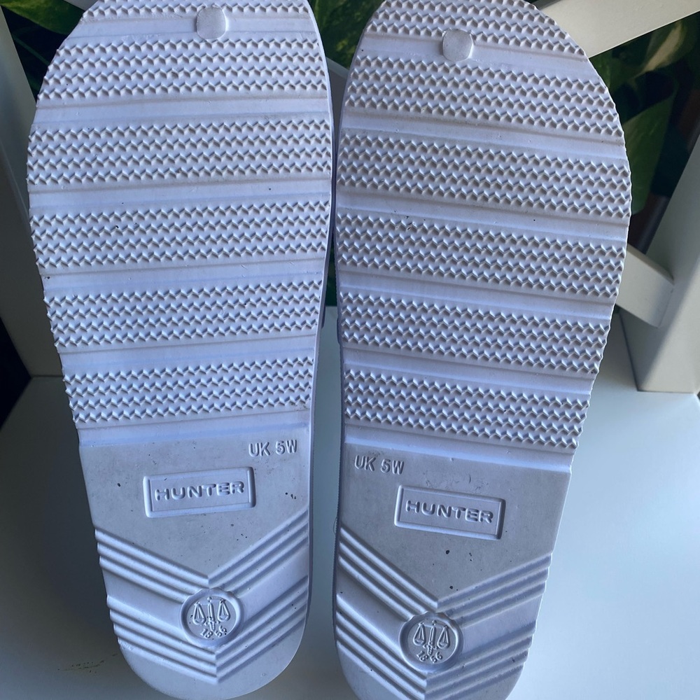HUNTER Original Lightweight Slide Sandal size 5 White - Picture 3 of 3